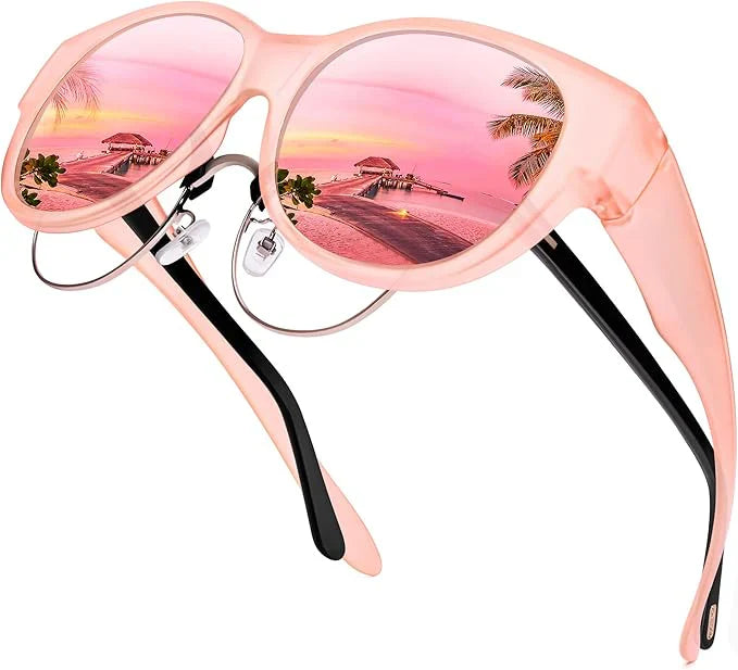 Funda para gafas de sol rosa Arloow SonnenCover – montura rosa