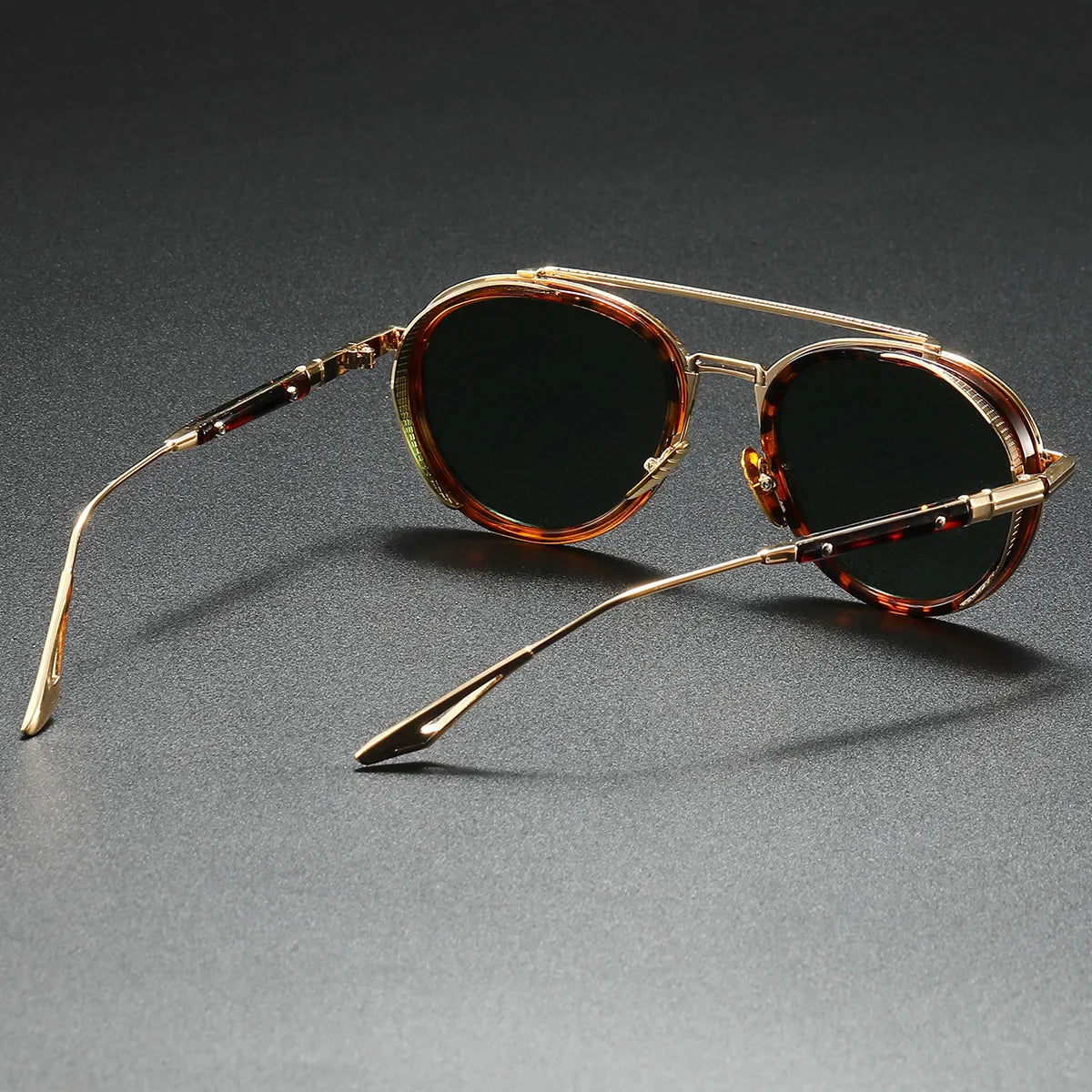 Gafas de Sol Retro Harrison – Gafas de sol verde cielo – Arloow