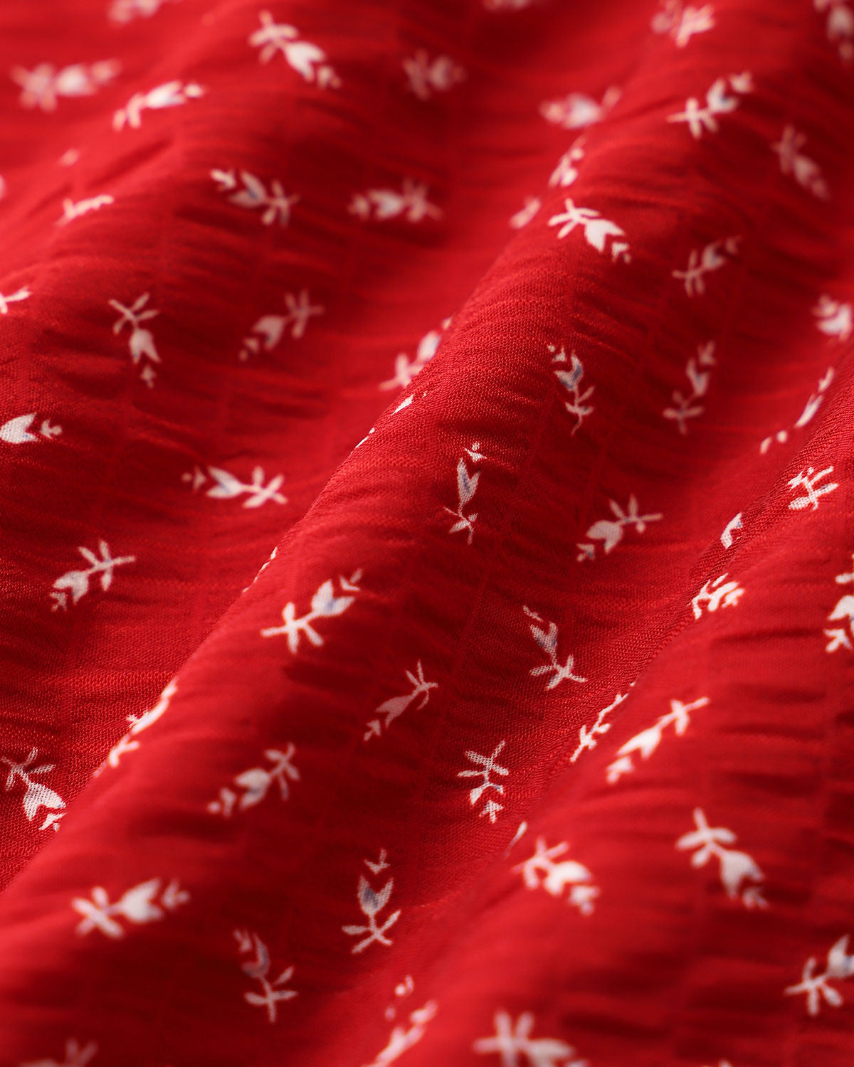 Red Floral V Neck Ruffle Maxi Dress