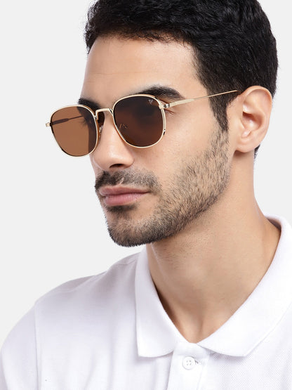 The OG | Gafas de Sol Redondas Marrón y Dorado - MG2974
