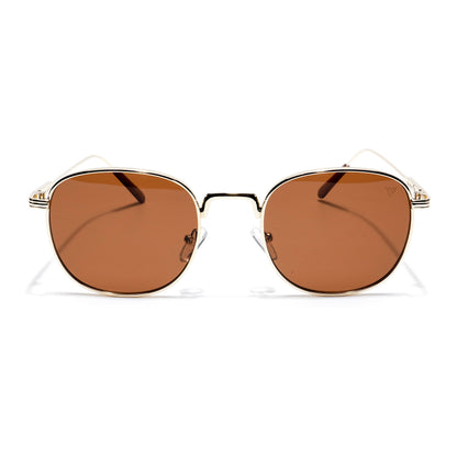 The OG | Gafas de Sol Redondas Marrón y Dorado - MG2974