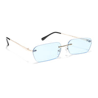 Underdog | Gafas de Sol Rectangulares Sin Montura Azul - MG3788