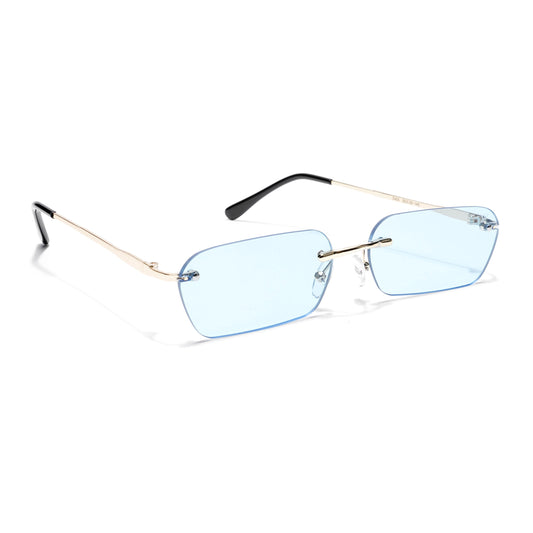 Underdog | Gafas de Sol Rectangulares Sin Montura Azul - MG3788
