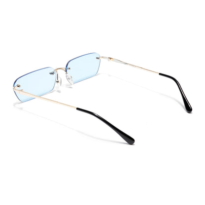 Underdog | Gafas de Sol Rectangulares Sin Montura Azul - MG3788