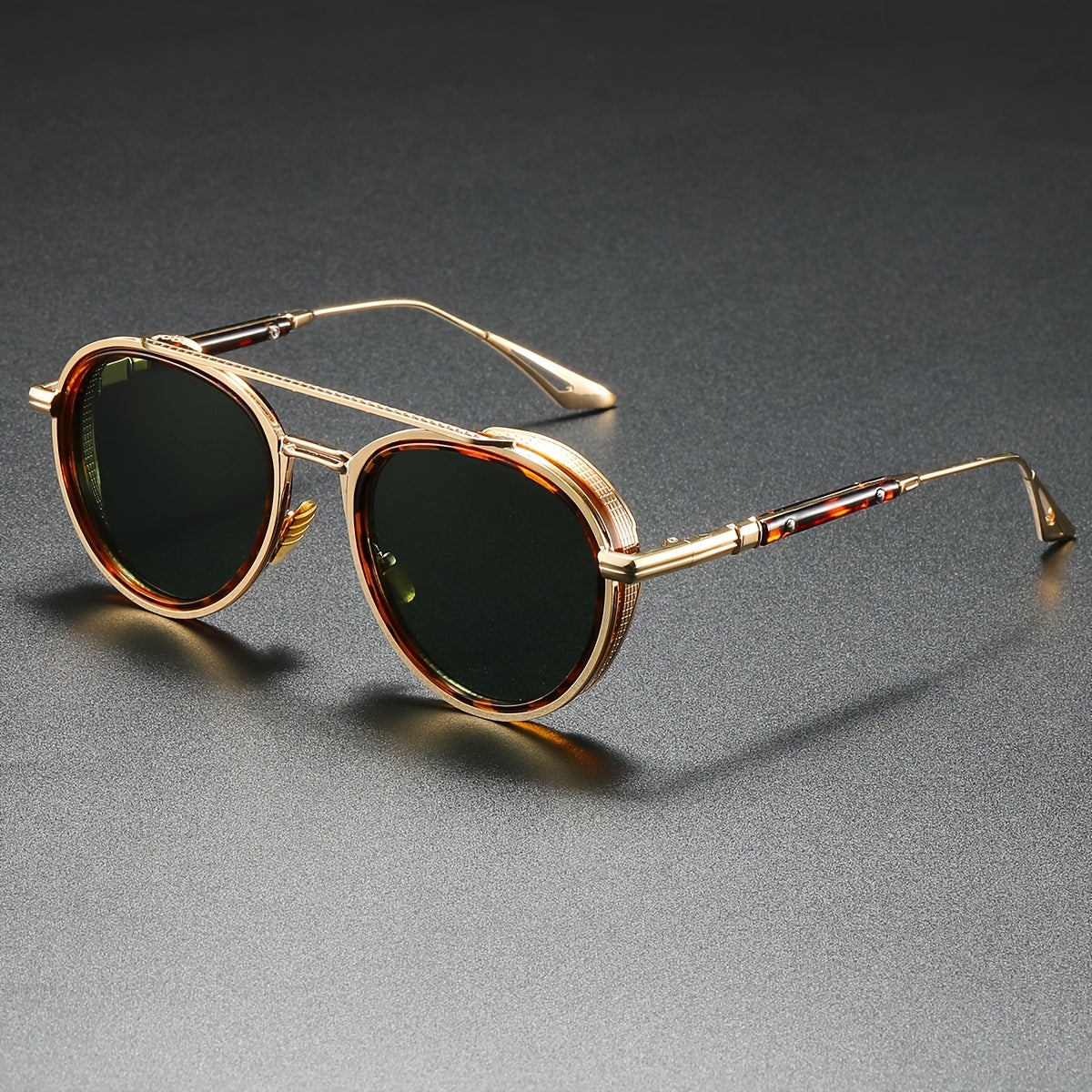 Gafas de Sol Retro Harrison – Gafas de sol verde cielo – Arloow