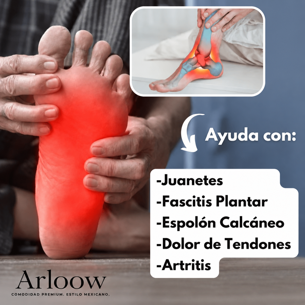 Zapatilla Ortopédica Arloow® – Camina sin Dolor, Cada Día