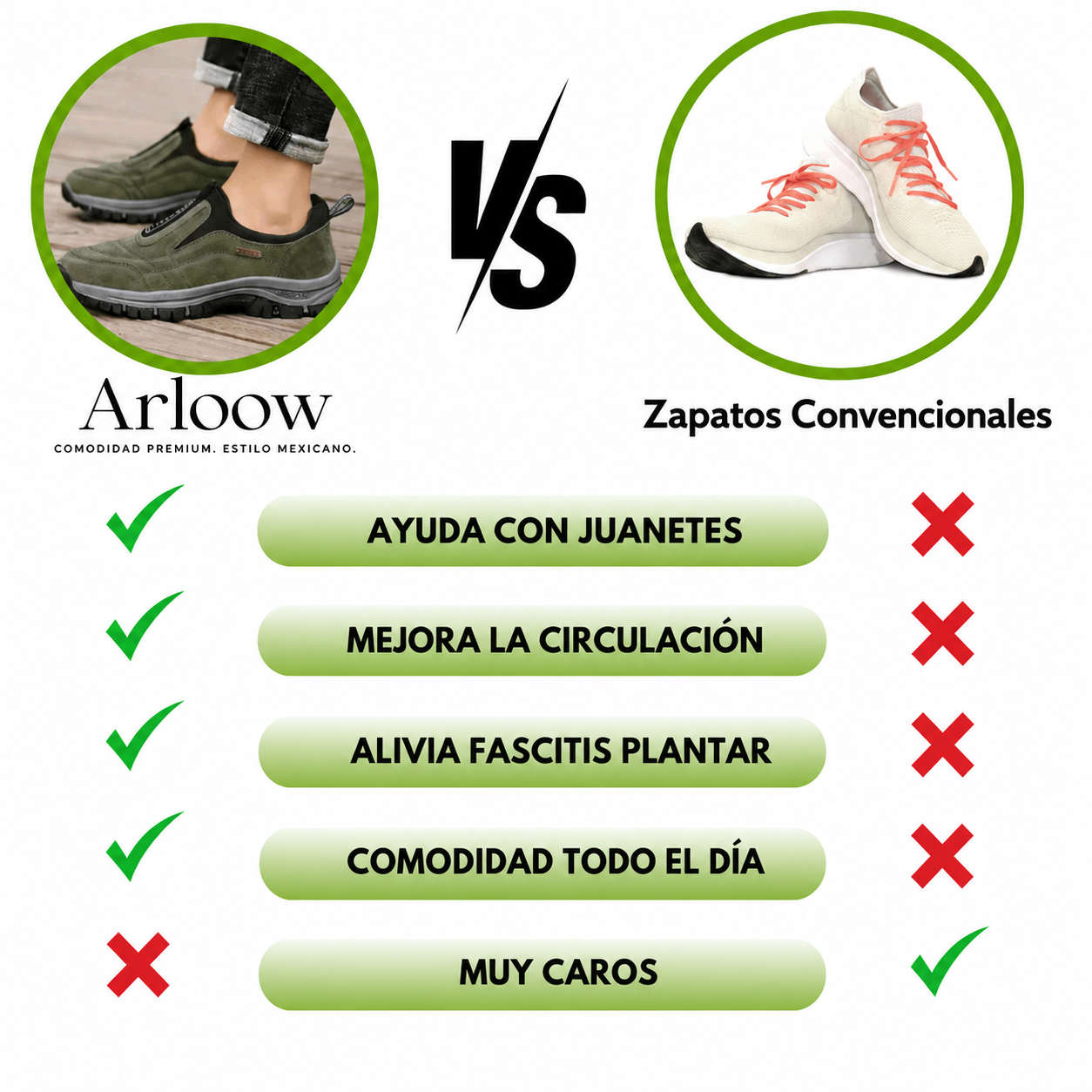 Zapatilla Ortopédica Arloow® – Camina sin Dolor, Cada Día