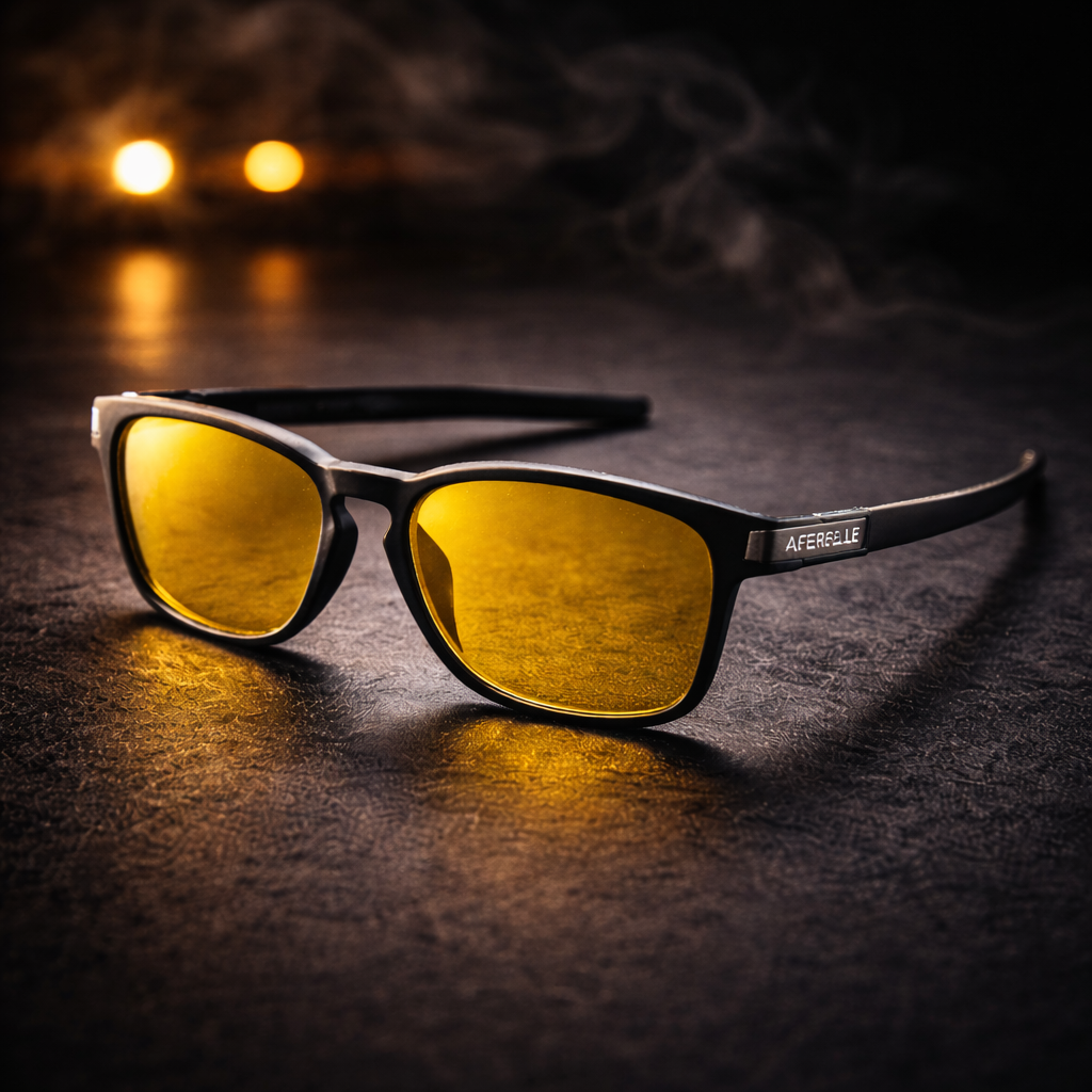 Gafas de conducción nocturna con lente ámbar Solaris – Arloow