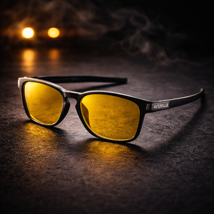 Gafas de conducción nocturna con lente ámbar Solaris – Arloow