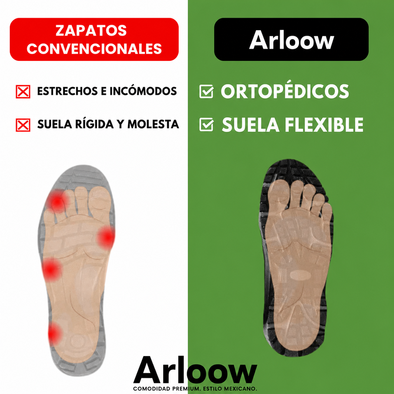 Zapatilla Ortopédica Arloow® – Camina sin Dolor, Cada Día