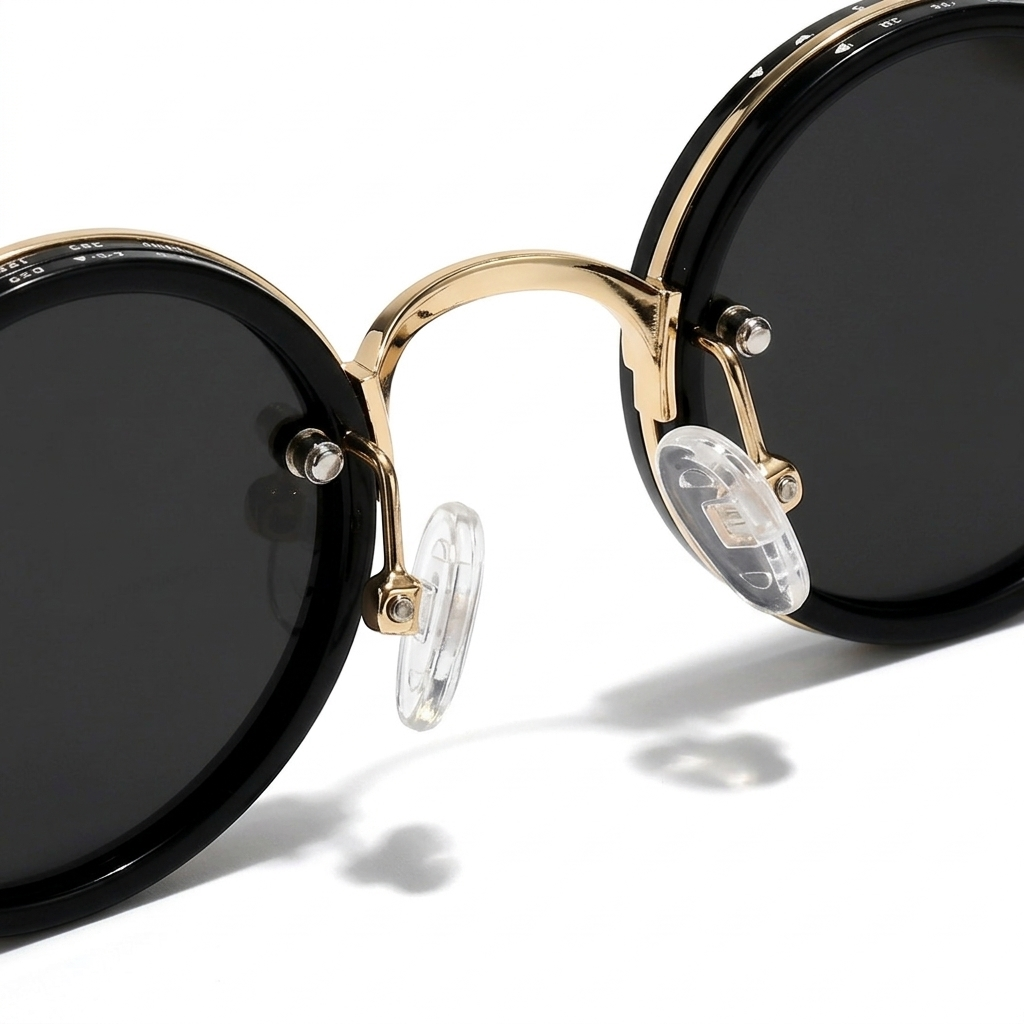 Lentes de sol Sunvyr Vision armazón dorado premium con mica gris ajustable