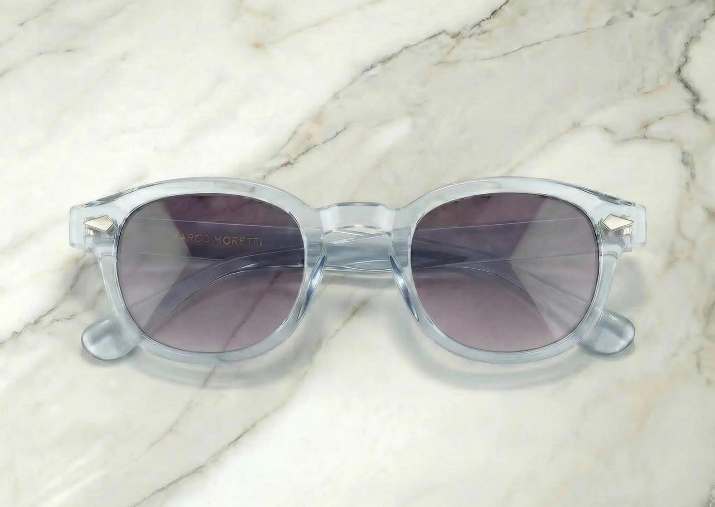 Gafas de sol transparentes cristales ahumados violeta LUXE – Arloow