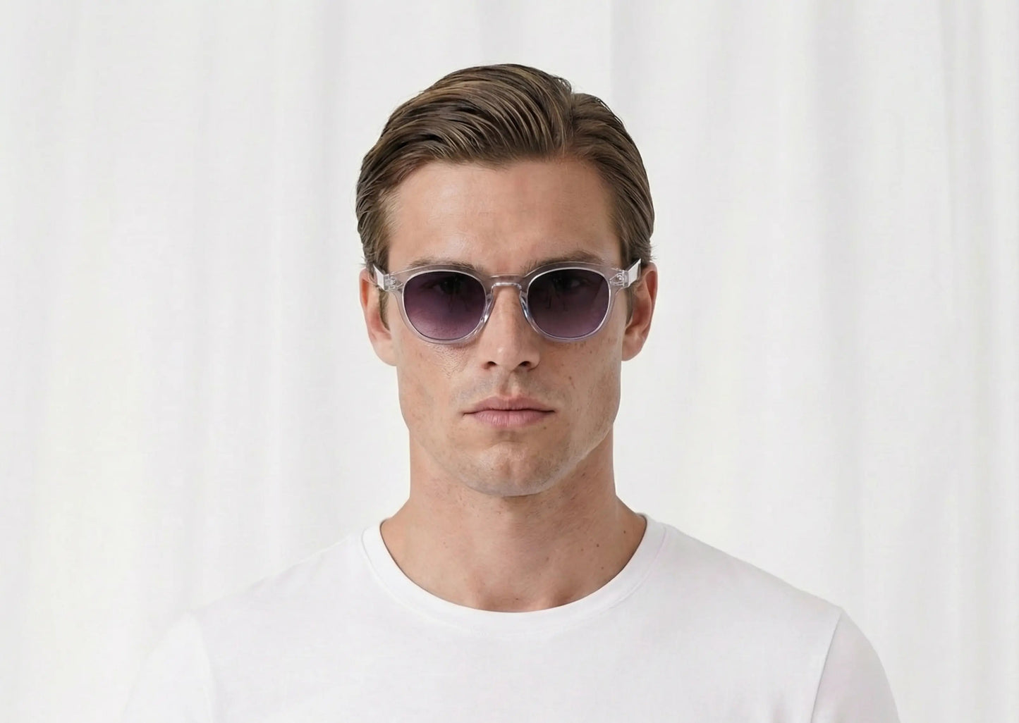 Gafas de sol transparentes cristales ahumados violeta LUXE – Arloow
