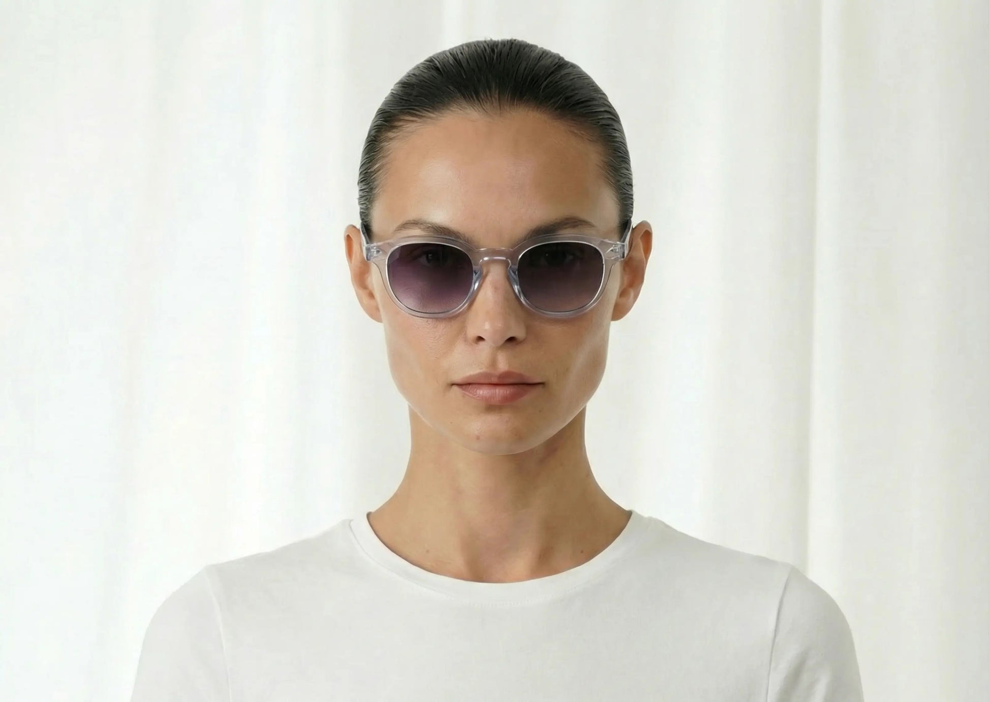 Gafas de sol transparentes cristales ahumados violeta LUXE – Arloow