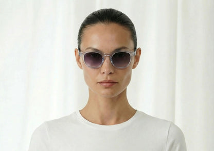 Gafas de sol transparentes cristales ahumados violeta LUXE – Arloow