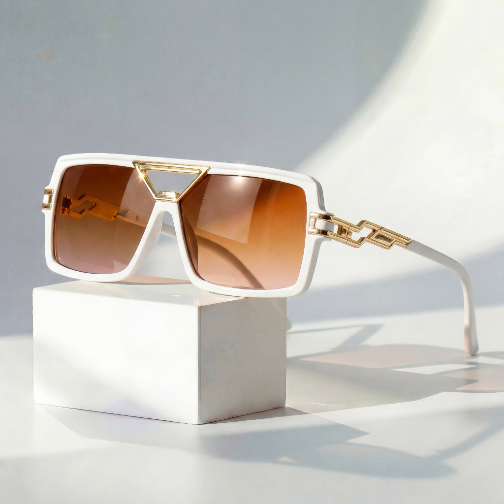 Gafas de Sol Chain Link Raven – Gafas de sol blanco – Arloow