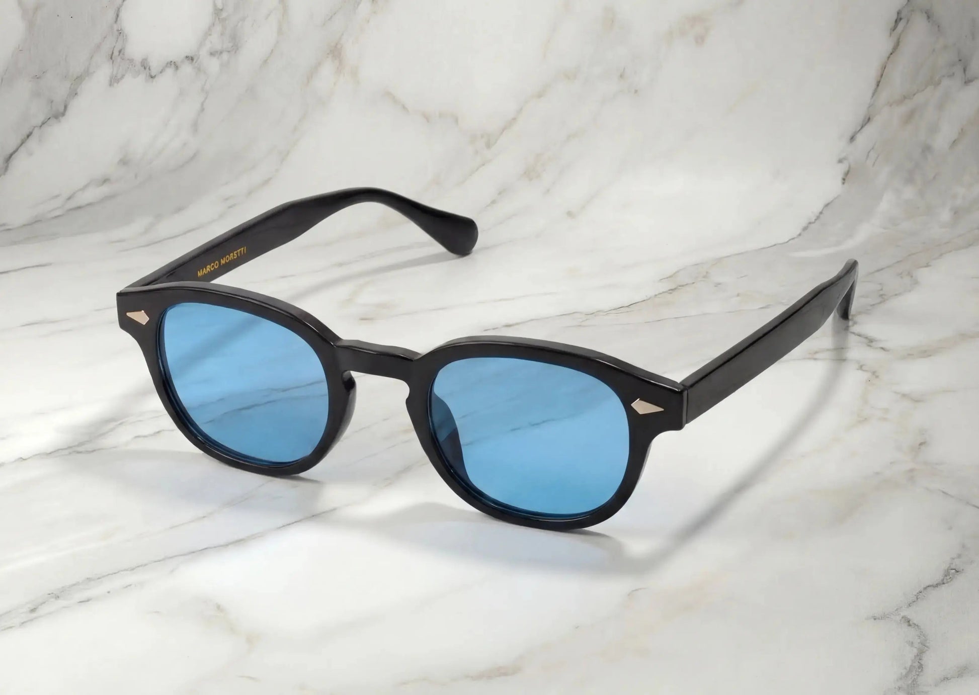 Gafas de sol negras cristales azules MONTE CARLO – Arloow