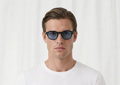 Gafas de sol negras cristales azules MONTE CARLO – Arloow