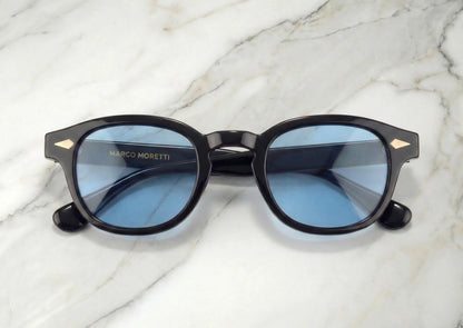 Gafas de sol negras cristales azules MONTE CARLO – Arloow