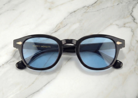 Gafas de sol negras cristales azules MONTE CARLO – Arloow