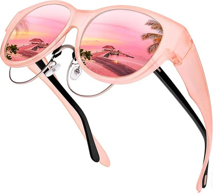 Funda para gafas de sol rosa Arloow SonnenCover – montura rosa