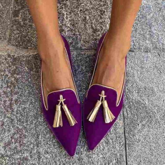 Portia - Mocasines con Flecos Boho – Arloow