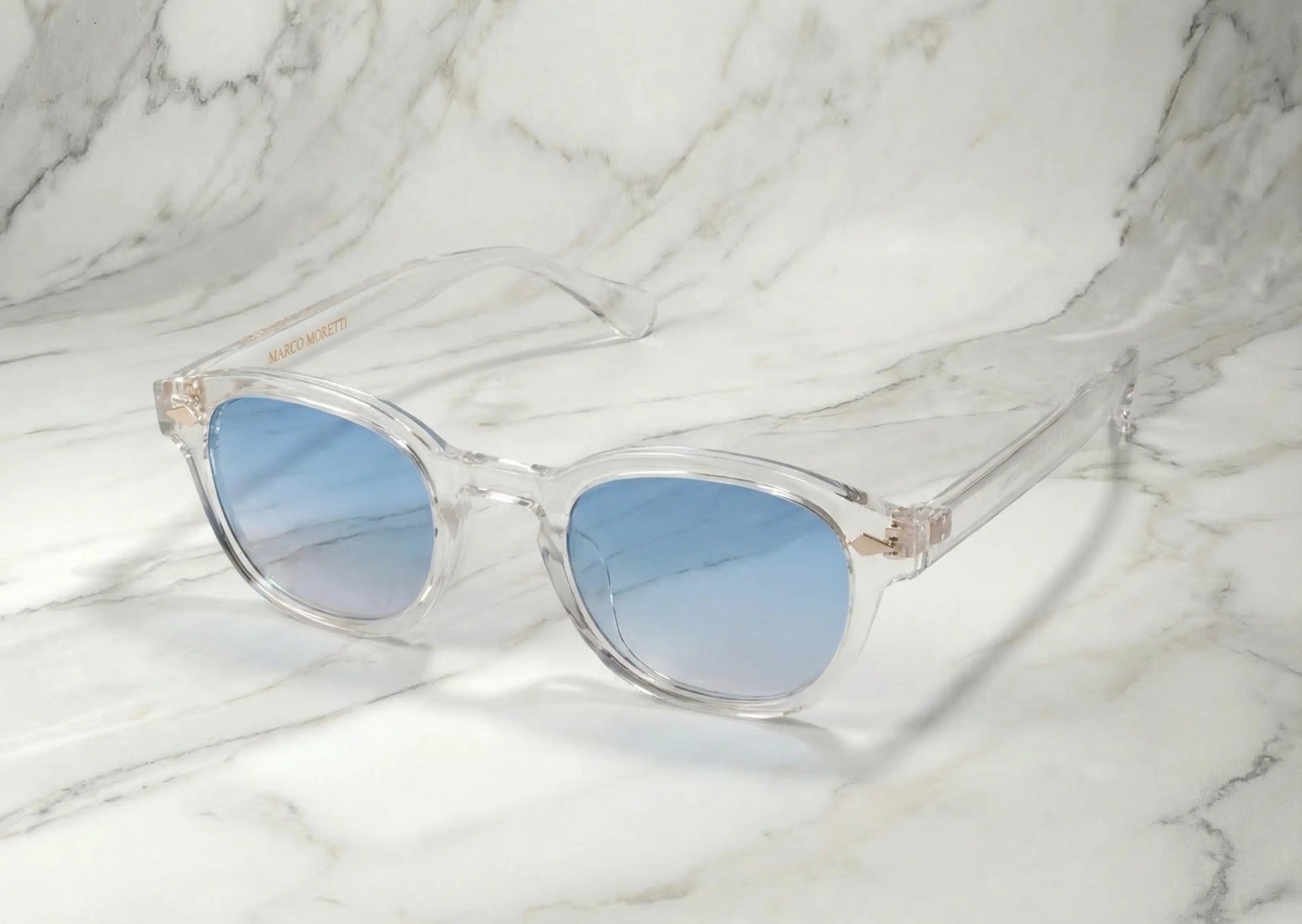 Gafas de sol transparentes cristales azul cielo RIVIERA – Arloow