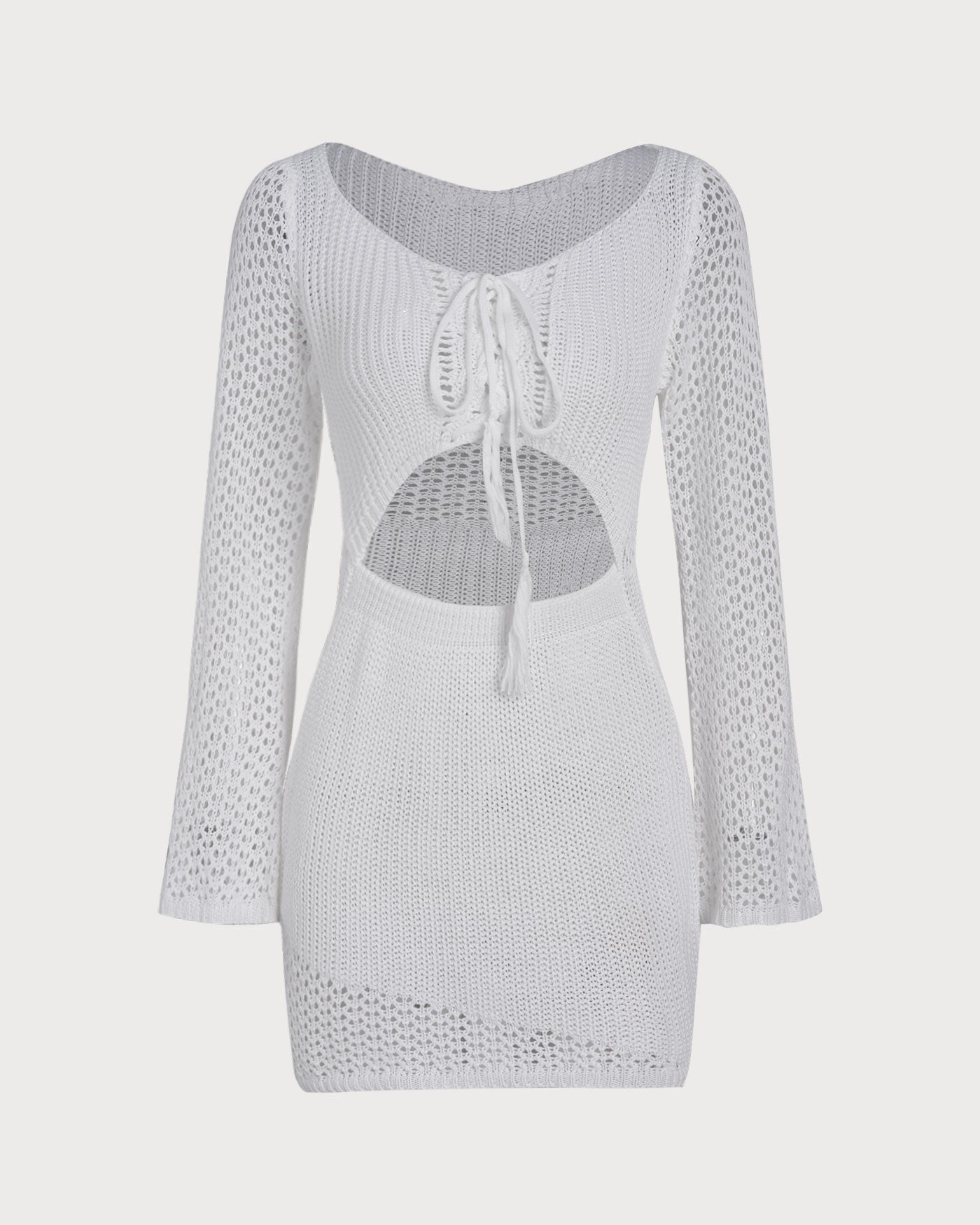 Blanco Crocheted Openwork Cubrebikini