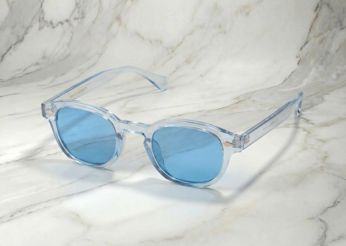 Gafas de sol transparentes cristales azules SAINT TROPEZ – Arloow