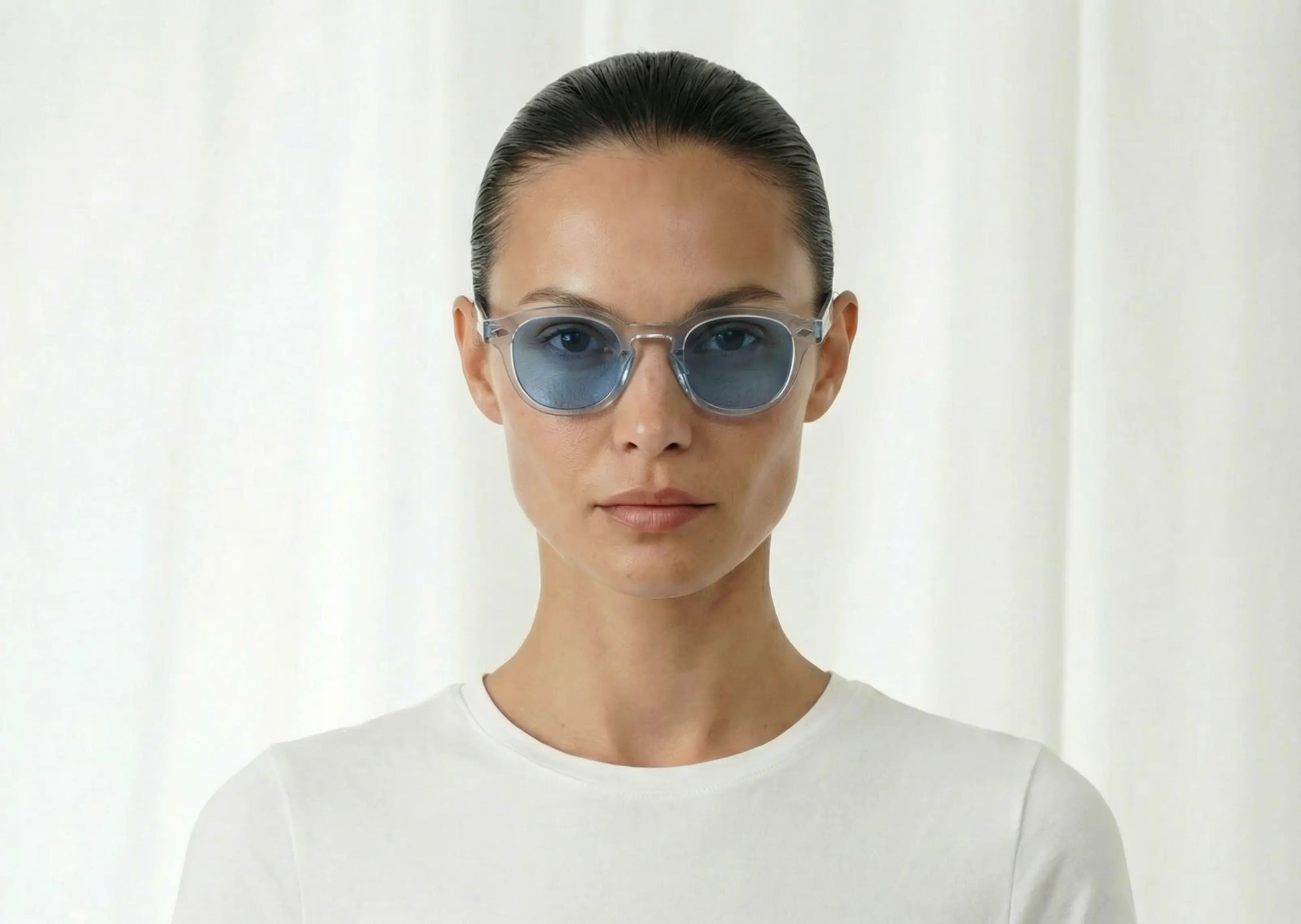 Gafas de sol transparentes cristales azules SAINT TROPEZ – Arloow