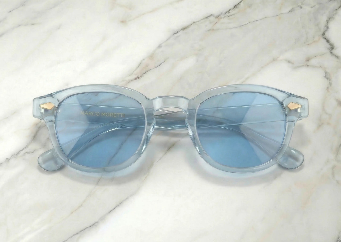 Gafas de sol transparentes cristales azules SAINT TROPEZ – Arloow