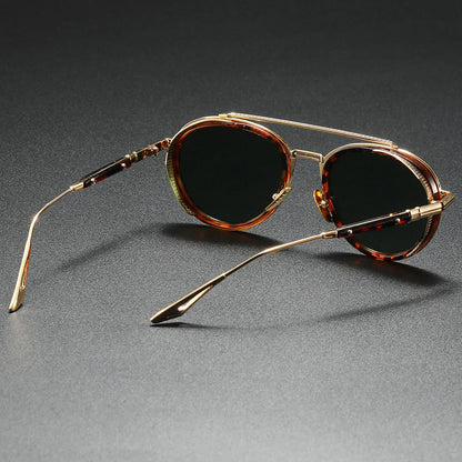 Gafas de Sol Retro Harrison – Gafas de sol verde cielo – Arloow