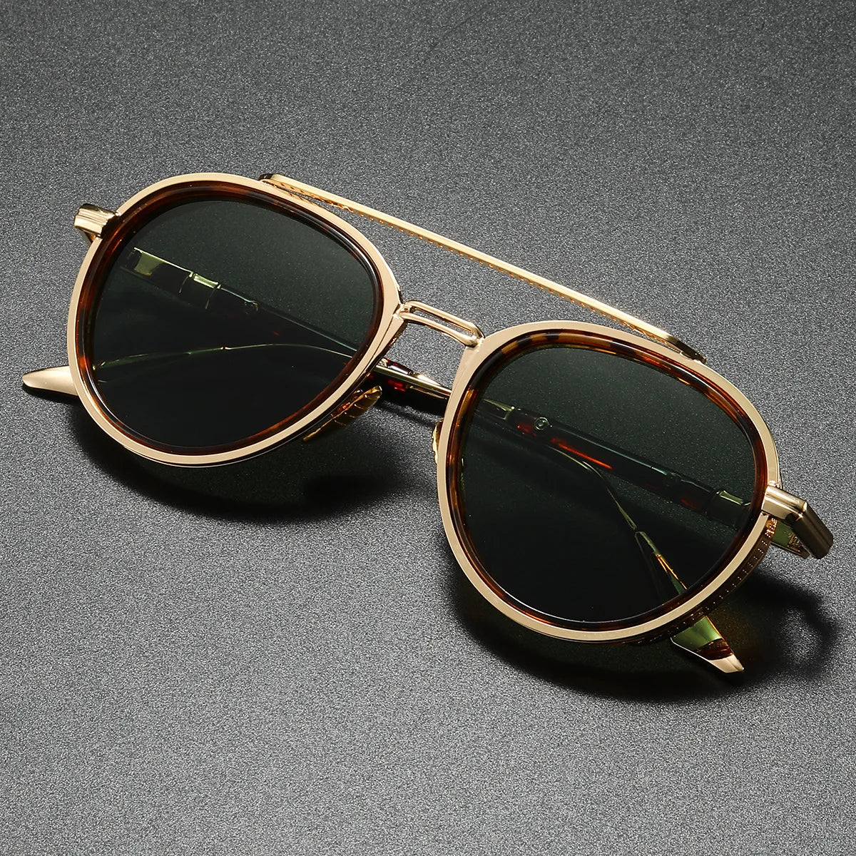 Gafas de Sol Retro Harrison – Gafas de sol verde cielo – Arloow