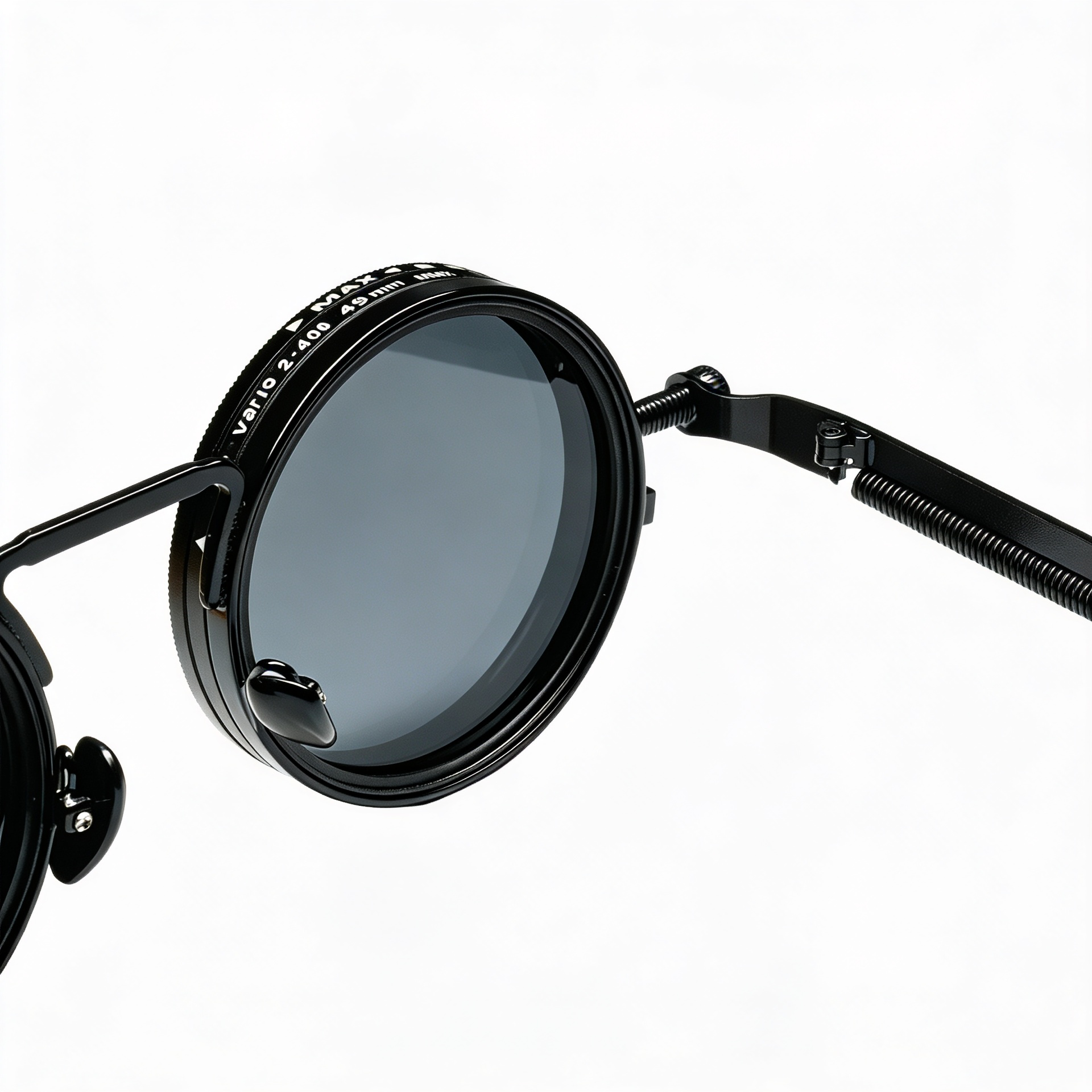 Lentes de sol redondos polarizados con tono ajustable manualmente