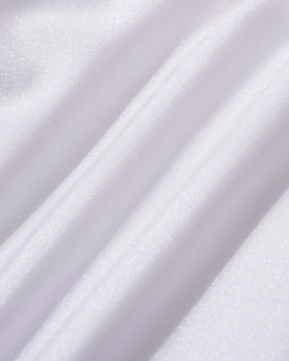 Blanco Escote en V Bañador de una pieza