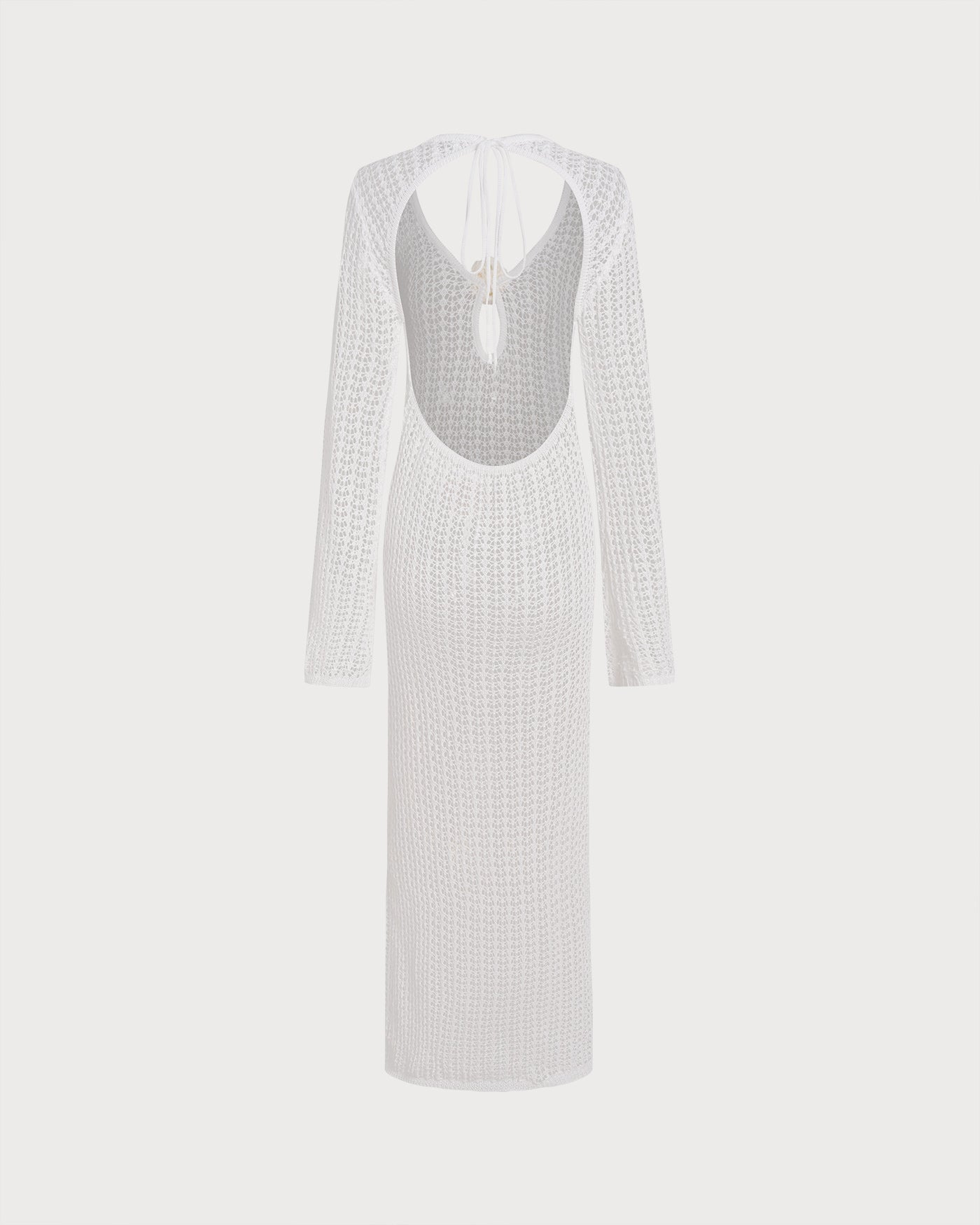 Blanco Con abertura Swimsuit Cover-Up